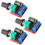 Gebildet 3pcs DC 5V-35V 5A Mini DC Motor PWM Speed Controller,Speed Adjustable Switch Module,6V 12V 24V Variable Voltage Regulator with LED Indicator