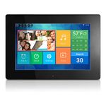 Aluratek (AWDMPF110F) 10" Hi-Res WiFi Digital Photo Frame w/Touchscreen IPS LCD Display & 8GB Memory (1024 x 600 Resolution), Photo/Music/Video Support, Wall Mountable Black