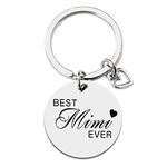 Best Mimi Ever Keychain Gifts for Mimi Grandma Birthday Mothers Day Gift for Grandmother Gigi Grandmom Christmas Gifts for Nonna Mamaw from Granddaughter Grandson Grandkids