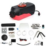 Triclicks 12V 8KW Diesel Heater Parking Heater Diesel Car Parking Heater Air Diesel Heater Heater Air Parking Heater Diesel Air Heater for RV Boat Truck Trailer Motorhome (01R) Red