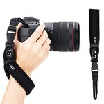 Soft Neoprene Camera Hand Wrist Grip Strap with Quick-Release for Nikon Z fc Z50 Z5 Z6II Z7II Z6 Z7 Canon EOS R5 R6 R RP Rebel T8i T7 T7i SL3 90D Fuji X-T4 X-T3 X-S10 X-T30 X-T20 X-T200 X-Pro3