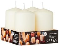 Spaas Unscented Pillar Candle 50/80 mm, ± 18 Hours, Ivory, S0042001037