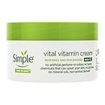 Simple Kind to Skin Vital Vitamin Night Cream restores and replenishes skin face moisturiser 50 ml