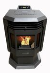 Comfortbilt Pellet Stove HP21 Pedestal Wood Pellet Stove Black 40 lb. Hopper High Heat