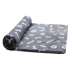PAWPOURRI Premium Ultra-Soft Warm Pet Blanket for Dogs and Cats | Multipurpose Cozy Fleece Throw | Durable 100% Polyester | Grey Comfort Pet Blanket | 47 x 62 Inch Size