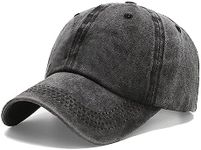 NPJY Vintage Washed Distressed Cotton Dad Hat Baseball Cap Adjustable Trucker Unisex Hats Black