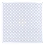 XIYUNTE Square Shower Mat Non Slip Anti Mould - 53 x 53cm Shower Mats for Inside Shower, Anti Slip Rubber Shower Mat with Suction Cups & Drain Holes, Machine Washable, Clear White