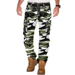 Bikers Gear Motorbike Trousers Mens – Protective Kevlar Camouflage Motorcycle Trousers Armoured Motorbike Biker Trousers/Pants with CE Armour (UK, Numeric, 36, Regular, Regular, Grey)