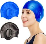 2 Pcs Swim Caps Cover Ears, Durable