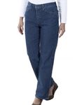 Lee Women's Plus Size Relaxed Fit Straight Leg Jean, Premium Stonewash, 24