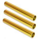 RAYNAG 3 Pack Race Baton Track Relay Race Sticks Aluminum Track & Field Batons for Student Practice Relay Events, Gold