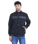 Dollar Jacket For Men Casual Zipper Bomber For Winter In Black