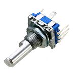 CentIoT - EC11 10K Rotary Encoder - Digital Potentiometer Coding Volume Control with Switch - 5 Pin 20mm Half Handle (2PCS)