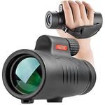 Monocular Telescope High Power 8x42 Monoculars Scope Compact Portable Waterproof Fogproof Shockproof with Hand Strap for Adults Kids Bird Watching Hunting Camping Hiking Travling Wildlife Secenery