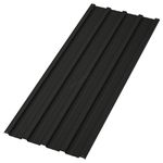 BIRCHTREE 16x Roof Sheets Corrugated Garage Shed Side Panels Metal Roofing Covers Carport Greenhouse1080X426MM RSS01 Black