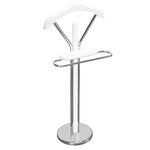 bremermann Valet Stand in white (chrome)