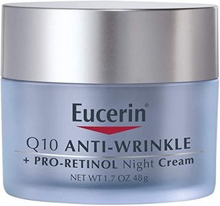 Eucerin Q10 Anti-Wrinkle Night Cream + Pro-Retinol, Facial Cream for Sensitive Skin, 1.7 Oz Jar