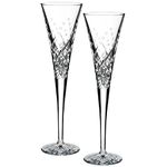 Waterford Happy Celebrations Crystal Flute Glasses, Set of 2