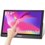 Portable Monitor Touchscreen, 11.6 Inch Portable Monitor Touchscreen USBC Monitor 1366x768 Computer Screen with HDMI TYPEC USB Compatible for Raspberry pi Computer Laptop PC PS3 PS4 Xbox