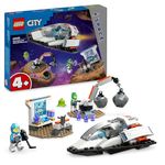 LEGO City Spaceship and Asteroid Discovery Set, Space Station Toy for 4 Plus Year Old Boys & Girls, with an Alien Figure and 2 Astronaut Minifigures for Pretend Play, Gift for Preschool Kids 60429