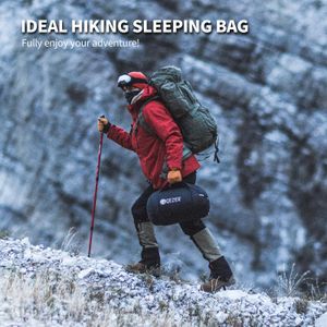 QEZER Cold Weather Sleeping Bag – 1800g, Black