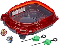 Beyblade Burst - Turbo Slingshot Rail Rush Battle Set inc Stadium, 2 Right Spin Battle Tops & Launchers - Action Game and Toys for Kids - Boys and Girls - Ages 8+