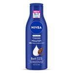 NIVEA Cocoa Nourish 200ml Body Lotion with Deep Moisture Serum| 48 H Moisturization | With Cocoa Butter & Coconut Oil | Non Greasy & Healthy Looking Skin |For Very Dry Skin