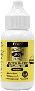 Wonder Lace Bond Wig Adhesive Extra Mega Hold 1.18oz/ 35ml | Invisible Wig Bonding Glue: Water & Oil-Resistant, Non-Toxic, Light Hold for Secure and Natural-Looking Poly and Lace Hairpiece, Wigs