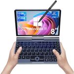 Mini Laptop,8 inch HD Touch Screen Mini Computer Windows 11 Pro,Intel N100 4 Cores 2-in-1 Pocket PC 12GB LPDDR5 RAM 512GB M.2 SSD, Gigabit | Wi-Fi 6 | BT5.2 | 2MP Camera | G-Sensor | HDMI…