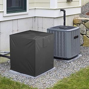 HOXHA Air Conditioner Cover for Outside Units, Durable AC Unit Cover Square Fits up to 26X26X32 Inch