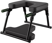 Yoga Headstand Bench, Yoga Inversion Chair, Foldable Yoga Headstand Bench with Comfortable Panel, Inversion Chair for Practice Head Stand, Shoulderstand and Strength Training (Black)