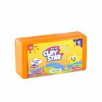 LAALIYA Clay for Kids 3 to 10 Years Orange Colour Set 6-12 Molded Play Dough Non Toxic 2 Doh Air Dry Foam Craft Kit Dozen 6 Old Molding Playdoh Up Work Playdough Superclay Caly Airdry Klay Soft Slim