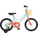 Retrospec Koda Plus Kids Bike for Boys & Girls Ages 4-6 Years - 16" Children's Bicycle, Adjustable Seat & Handlebars, Removable Training Wheels, Front Hand Brakes, Rear Coaster Brake & Safety Bell