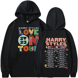 NIUHE Men's Hoodie 2023 Sweatshirt Print Long Sleeve Sport Casual Pullover Sweat, 0 Black-2, L
