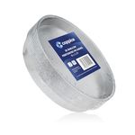 Coppice Shallow Perforated Aluminium Foil Pie Dish for Baking, Serving & Food Storage | 18cm x 18cm x 2cm | Freezer, Microwave & Oven Safe (20)