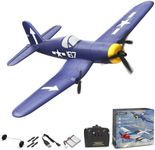 VOLANTEXRC RC Plane for Beginners, 2.4GHz 3CH Radio Controlled Aeroplane F4U with with 6-axis Gyro Stabilizer, Remote Control Airplane for Adults & beginners (762-8)
