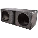 QPower QBomb Dual Vented Horn Ported Subwoofer Box Finished with Bed Liner