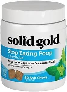 Solid Gold Stop Eating Poop for Dogs with Coprophagia; Natural, Holistic Grain-Free Supplement Chews and Powder with Peppermint & Parsley Oil