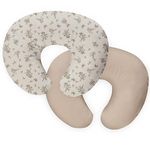 lethooly Nursing Pillow Cover,2-Pack Removable Cover for Breastfeeding Pillows,Ultra-Soft Baby Nursing Pillow, Fits Newborn Feeding Pillow 22.5in*18in Polyester（Rosebuds and Vines）…