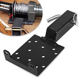 Winch Mount Plate with 2-inch Receiver,𝑼𝒏𝒊𝒗𝒆𝒓𝒔𝒂𝒍 Trailer Winch Mount Bracket for ATVs, UTVs, Trailer,Truck, Lawn and Garden Equipment(3600 lbs)