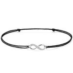 Infinity Anklet for Women Girl ZENI Soft Skin-friendly Rope Ankle Bracelets Handmade 34cm Adjustable Love Friendship Gift