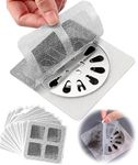 SN Expo 10Pack Disposable Shower Drain Hair Catcher, Drain Hair Catcher Waterproof Mesh Stickers for Bathroom Accessories, Apartment Essentials for Kitchen, Sink, Bathtub (4" X 4") (Pack of 10)