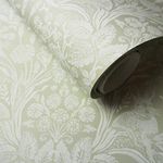 Holden Décor Harlen Woodland Leaf Flower Motif Animal Butterflies Vintage Style Wallpaper 90162