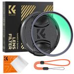 K&F Concept 77MM UV Filter - HD Ultraviolet Filters Scratch-resistant Lens Protector Protection Filters with Lens Cap Cleaning Cloth for DSLR Cameras (Nano-X Series)