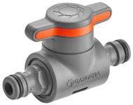 Gardena Coupling with Flow-Control Valve: Hose Coupling for continuously regulating and shutting Off The Water Flow in The Hose Route, Range Regulation of a Sprinkler (18266-20)