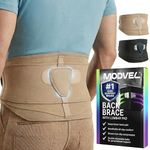 Modvel Back Brace - Immediate Relief from Back Pain, Herniated Disc, Sciatica, Scoliosis | FSA or HSA eligible | Breathable Waist Lumbar Lower Back Support Belt with Removable Pad.