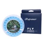 Floating Fly Fishing Line with 2 Welded Loops, Weight Forward Floating Fly Line, 100FT，7F Freshwater Saltwater Fly Fishing Line(Blue)