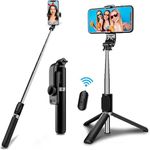 Selfie Stick For iPhone 15/15 Plus/15 Pro/15 Pro Max/16/16 Plus/16 Pro/16 Pro Max/14/14 Pro/14 Pro Max/14 Plus/13/13 Pro/13 Pro Max Selfie Stick Tripod, 3 in 1 Bluetooth Selfie Stick Wireless Remote