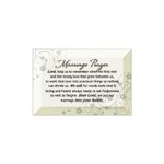 Marriage Prayer Beveled Glass Plaque with Easel