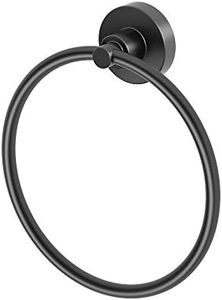 Gatco 5502 Studio Bathroom Towel Ring, Matte Black